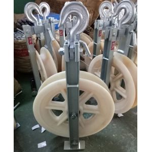 Hook Ring Plate MC Nylon ACSR Conductor Stringing Blocks