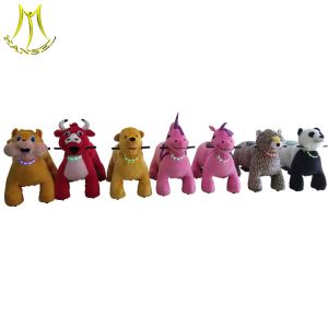 Hansel indoor amusement park equipment plush walking animal ride