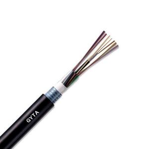 China Outdoor 12 Core Fiber Optic Cable Layer Stranded Armored Optical Cable on sale