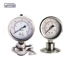 Industrial Diaphragm Pressure Gauge Manometer OEM SS316 Case
