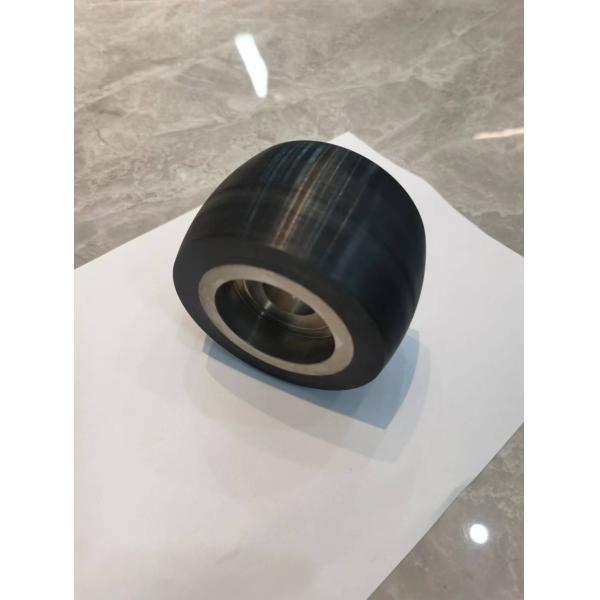 Black Load Drive Load AGV Wheel with Ball Bearings