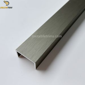 20×10mm Wall Tile Transition Strips Trim With Anodized Brushed Finish