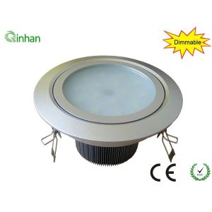 Aluminum and glass 15W warm white 50000h dimmable LED downlight ,2 years