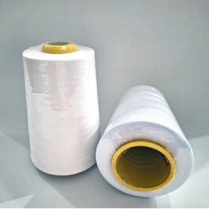 Raw White 40/2 Polyester Sewing Thread 5000Y/cone
