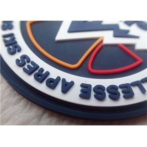 Professional Custom Round Silicon Patches For Clothing Eco - Friendly