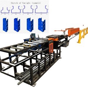 Quality glazed tile Storage Rack Roll Forming Machine Colored Steel 7.5kw for sale