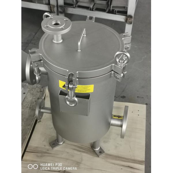 Water 304 Stainless Single Bag Filter Housing With 12 Bar Working Pressure