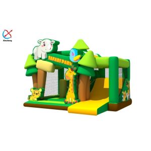 Commercial Inflatable Bouncy House With Slides Inflatable Safari Park Combo