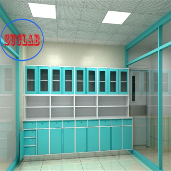 Buy Metal Type Full Steel Hospital Disposal Work Benches with Drawers Three Section Slider at wholesale prices