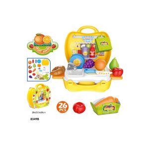 10.3" Childrens Toy Kitchen Sets , Colorful Cooking Toys For Kids 32 Pcs