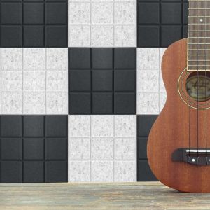 100% Polyester Pet 3d Soundproof Wall Panels Eco Friendly