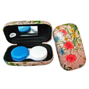 Quality Painting Of Flowers Contact Lens Case For Women With Chinese Characteristics for sale