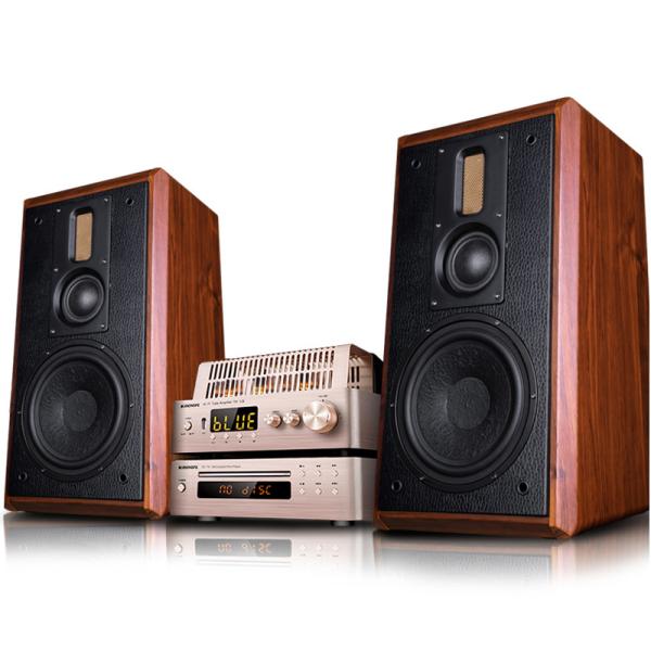 Vofull KH-510 Wireless Bookshelf Speakers with 8 Inch Woofer and Tube Amplifier