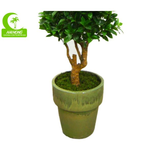 Interior Decoration Fiber Glass Trunk Artificial Ficus Tree H140cm