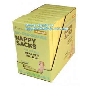 compostable Scented biodegradable nappy bag, fragrant bin bags, disposable nappy