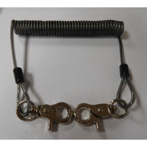 Good Strong Carabiner Lock Coiled Lanyard Tether Protect Tools