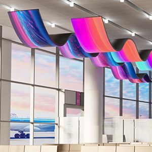 Custom LED Display Screen of Any Size and Shape Indoor Outdoor Flexible Curved