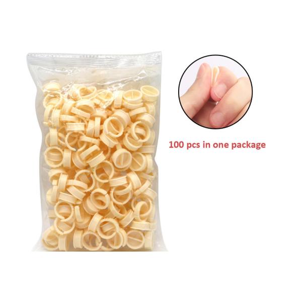 Disposable Microblading Accessories Tattoo Pigment Ring Cups Soft Silicone And