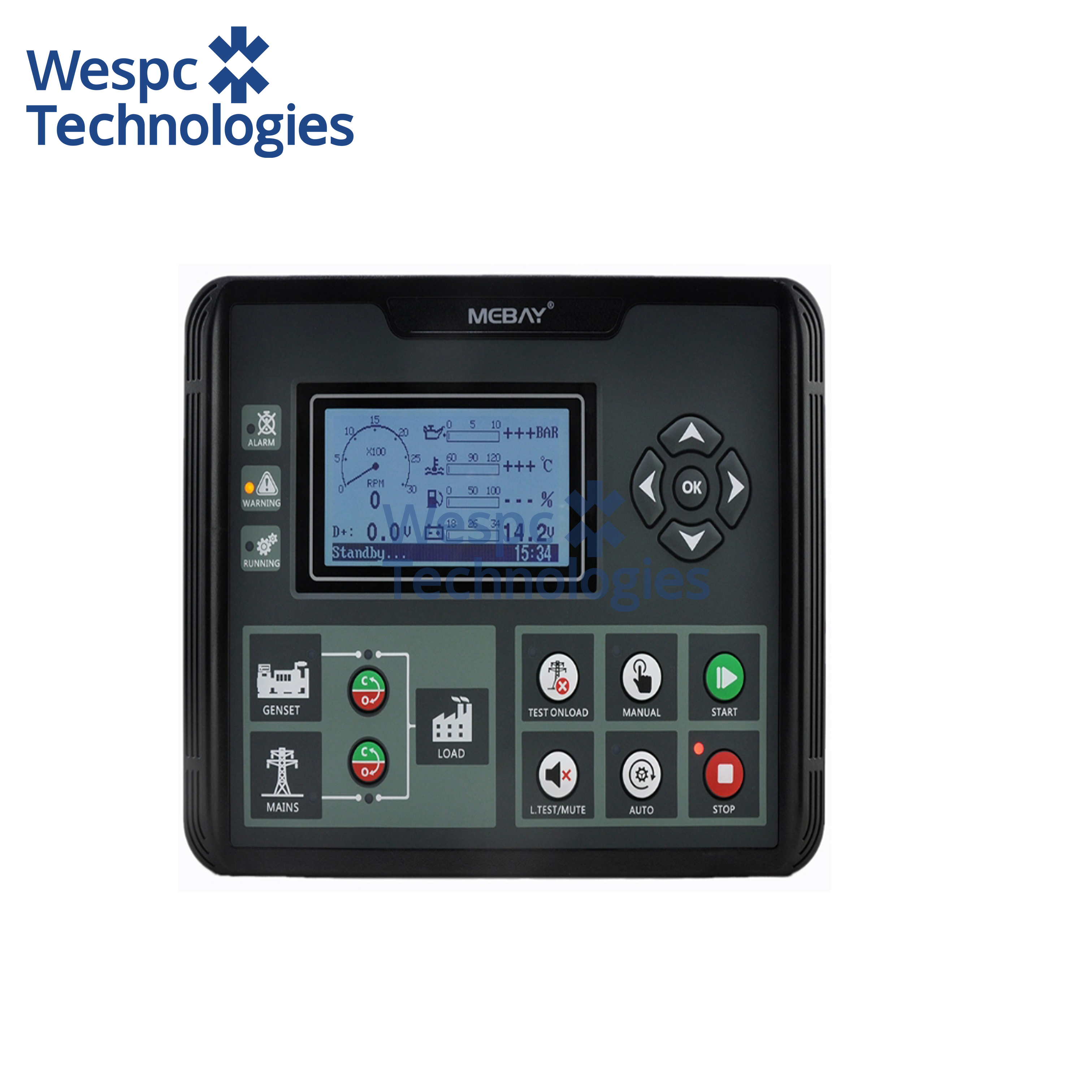 WESPC Original DC52C Intelligent Genset Controller Diesel Generator Monitoring