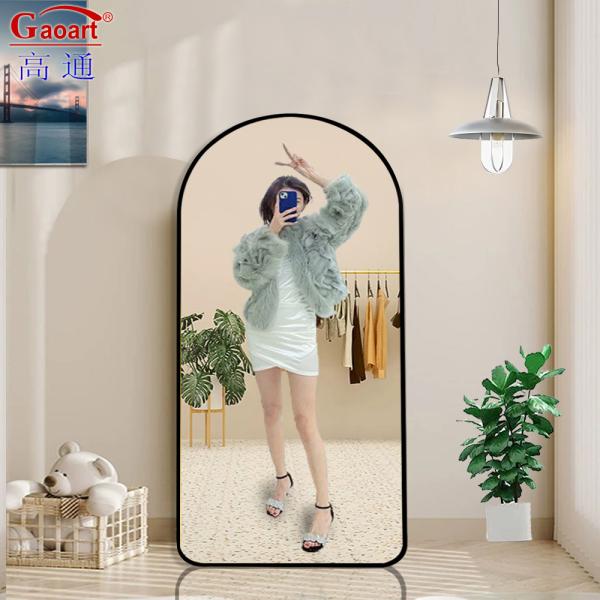 Length Led Beveled Floor Mirror in Modern Style for Hallway Beauty Salon and Bathroom