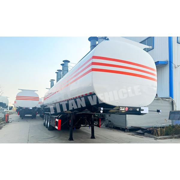 3 Axle 45000 Liters Semi Trailer Fuel Tank Diesel Fuel Tanker Trailer Oil Petrol Tanker