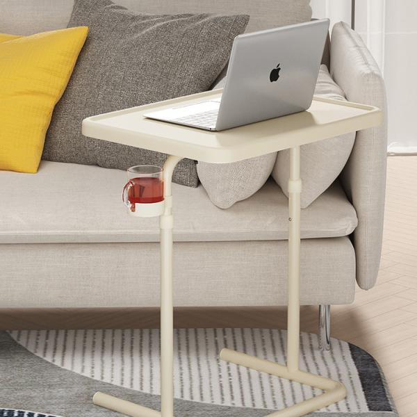 Customized White Metal Desk Manual Adjustable Revolving Waterproof Desktop for Study