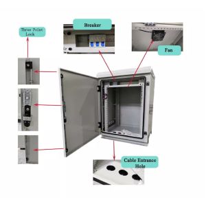 IP65 Telecommunications Outdoor Network Enclosure Cabinet ISO9001