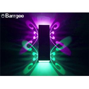 China Hollow Butterfly Indoor LED Wall Lights Lamp 2W 6W Colorful KTV Bar Illumination on sale