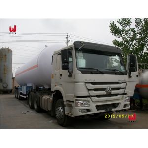 LPG Truck Semi Trailers 42m3 3 Axle Propane Tank Trailer