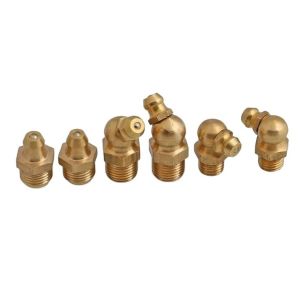 Quality Customized Size All Thread Nipple 6mm 8mm 10mm 12mm 45 90 Degree Grease Fitting for Cars Reducing Hexagon Head Code for sale