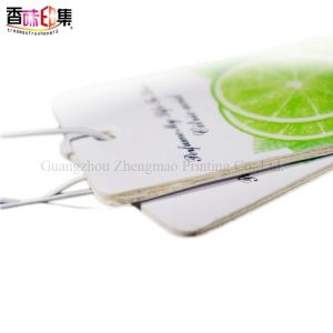 Digital Printing Scented Paper Air Freshener For Hotel Hanging