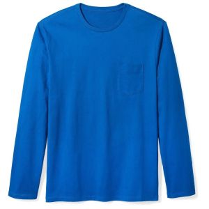 Men′s Regular-Fit Long-Sleeve T-Shirt with Pocket