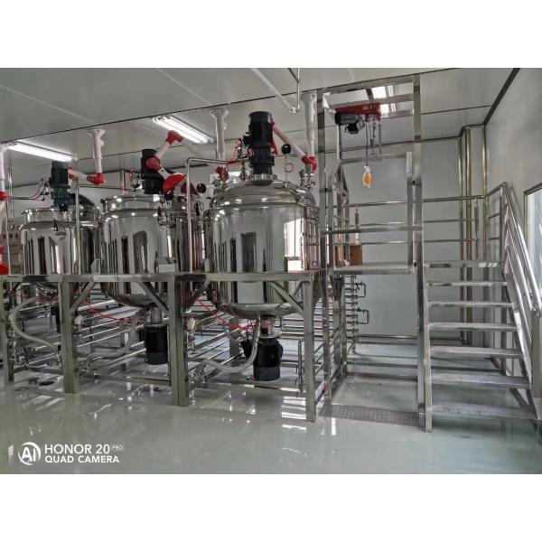 Stainless Steel Mixer Tank Automatic Control Detergent Production Line For Mixing