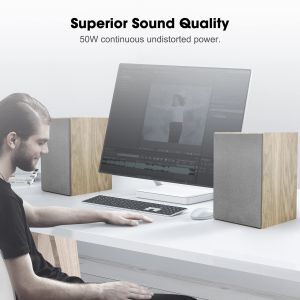 100W Audio Bluetooth Bookshelf Speakers Wireless For Home Theater