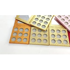 OEM ODM Empty Magnetic Eyeshadow Palette Pans UV Coating Varnishing