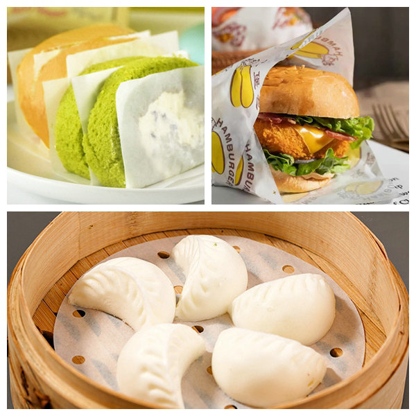 32gram 35gram 40gram 2 sided Greaseproof Oil Protection Paper For Hamburg Wrapped