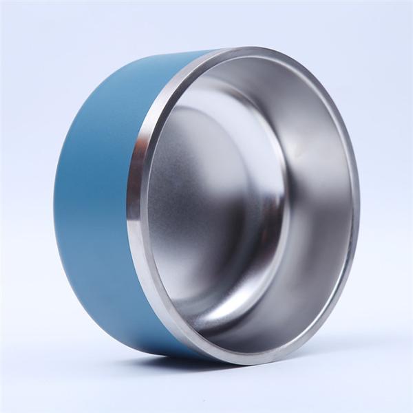 Feeding 64oz Dog Travel Water Bowl Sus304 Rubber Dog Bowl