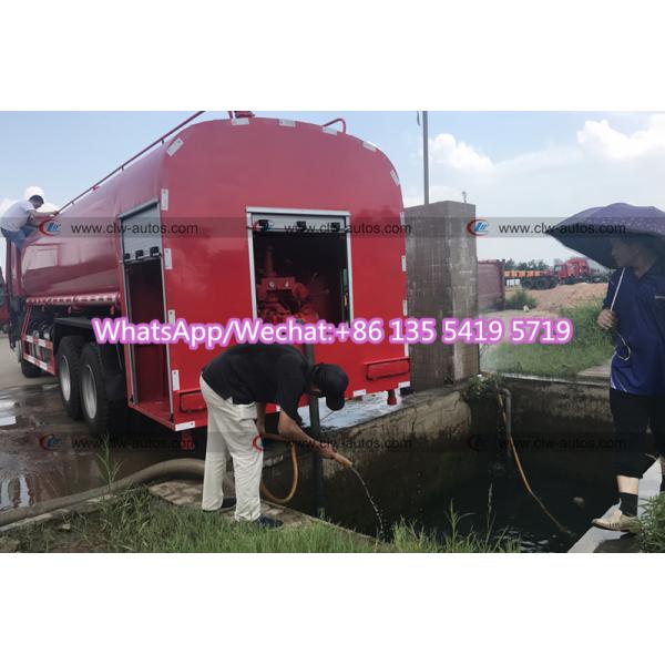 Sinotruk HOWO 6X4 371HP Fire Fighting Truck With 20000L Water Tank