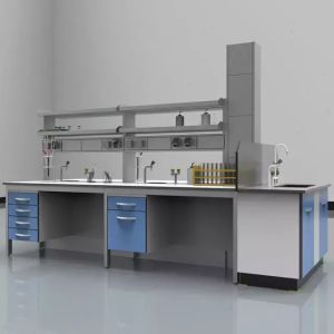 Office Building Lab Island Bench Epoxy Lab Table With Sink