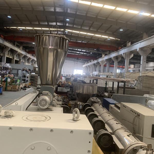 110kg/H Hot Cutting Plastic Pvc Pelletizer Filled With CaCO3