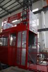 Double Cage Construction Material Hoist Lifting Equipment 36 M / Min 60HZ Ketong