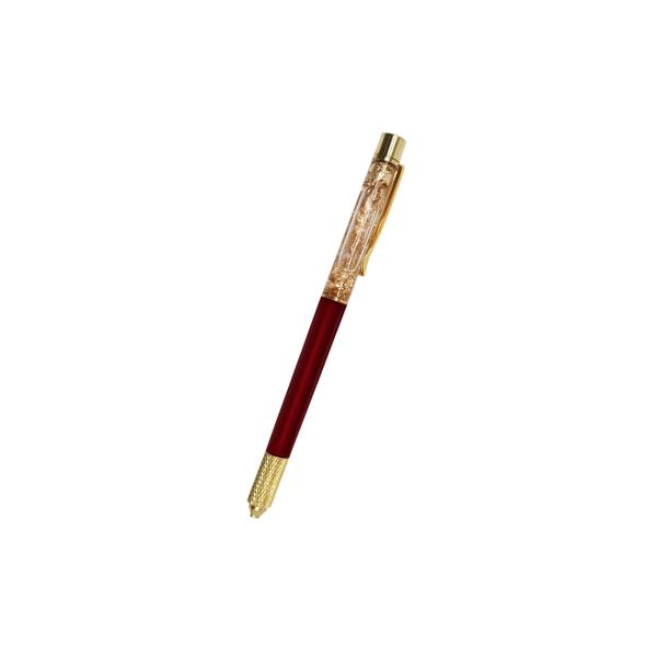 Gold Foil Manual Tattoo Eyebrow Microblading Pens With Lock Pin Tech