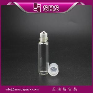 wholesale luxury oil bottles with steel ball glass roll on