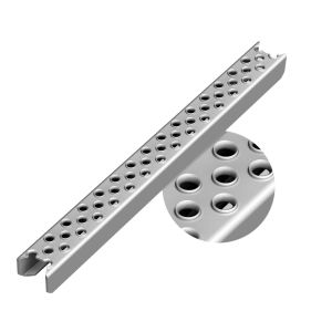 Galvanized 2.5mm Metal Ladder Rungs Heavy Duty Antiskid