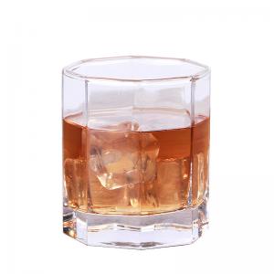 China Premium Scotch Crystal Wine Glasses Rock Style For Cocktails 300ml Capacity on sale