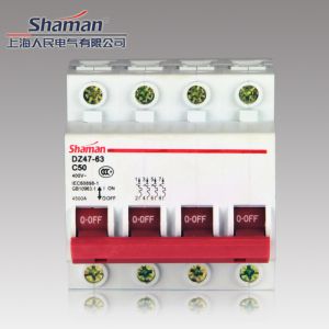 Quality High quality good price DZ47-63-4P-50A Mini circuit breaker,murray circuit breakers for sale