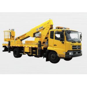 XCMG Rotary Platform Boom Lift Truck , Three Telescopic Arms