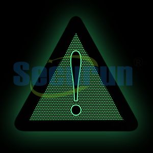 30inch Photoluminescent Signage Exclamation Mark Danger Symbol