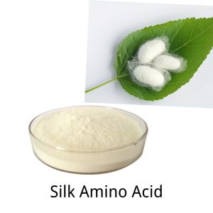 Quality Silk Amino Acids 90% Silk Protein White Powder N 14.5% For Hair Care for sale