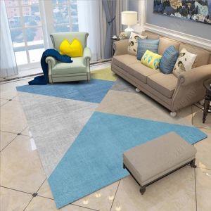 Stripping Blending Crystal Velvet Living Room Floor Carpets Modern Simple North